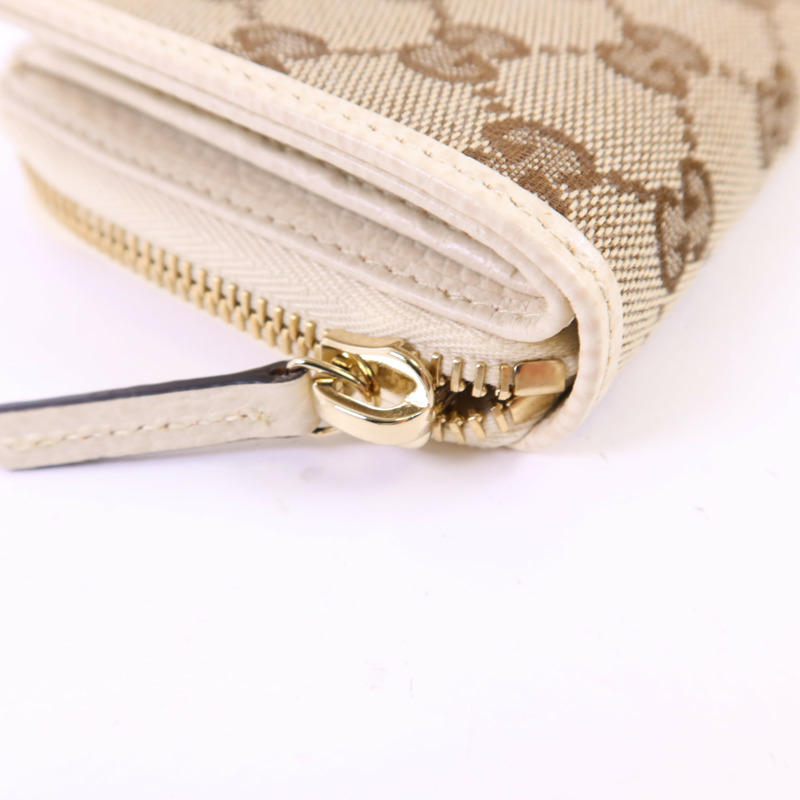 GUCCI 帆布Bifold Wallet金扣錢包-10