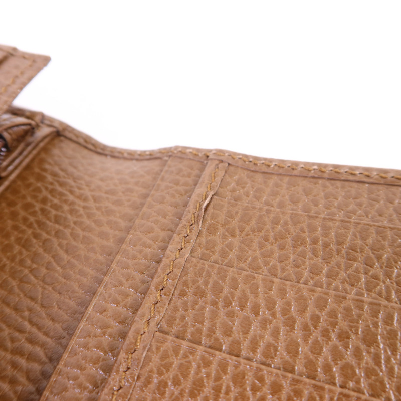 GUCCI 帆布Long Bifold Wallet金扣長錢包-13