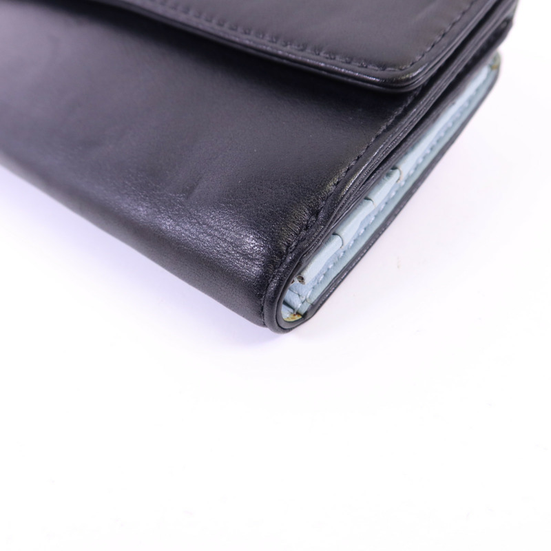COACH 牛皮皮革Long Bifold Wallet銀扣長錢包-13