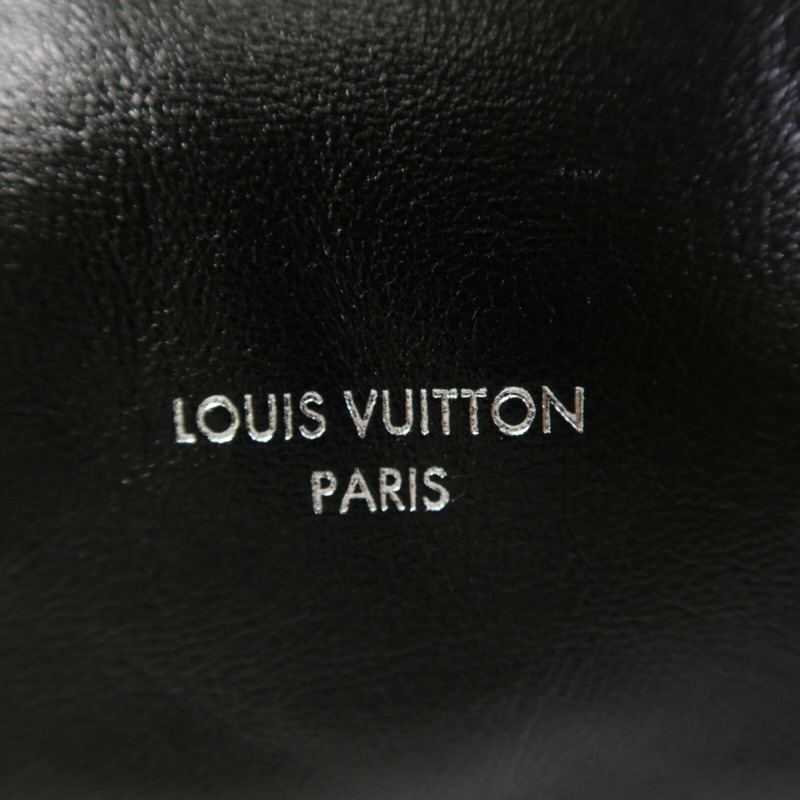 LOUIS VUITTON Monogram/羊皮皮革Carryall Vibe BB銀扣鏈帶肩背袋-5
