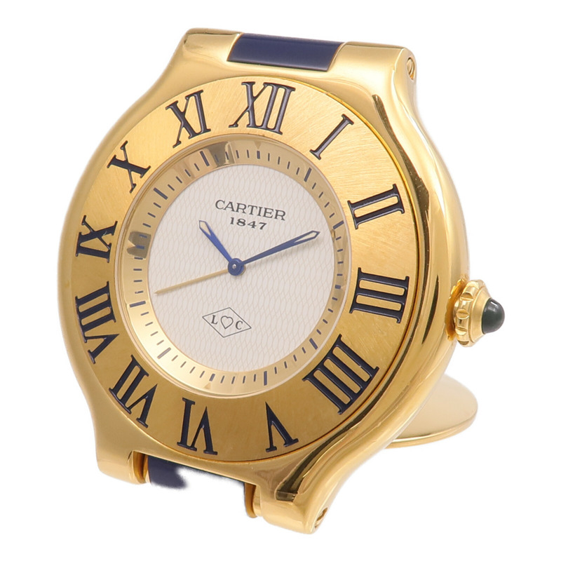 CARTIER Must De 21 Travel Alarm Clock 6604-1