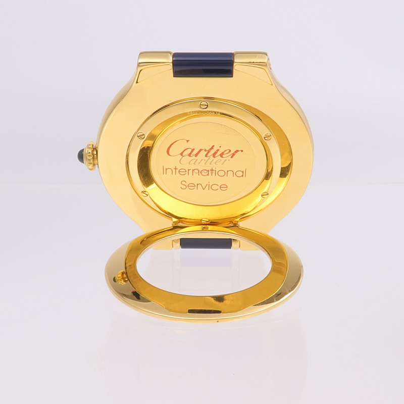 CARTIER Must De 21 Travel Alarm Clock 6604-3
