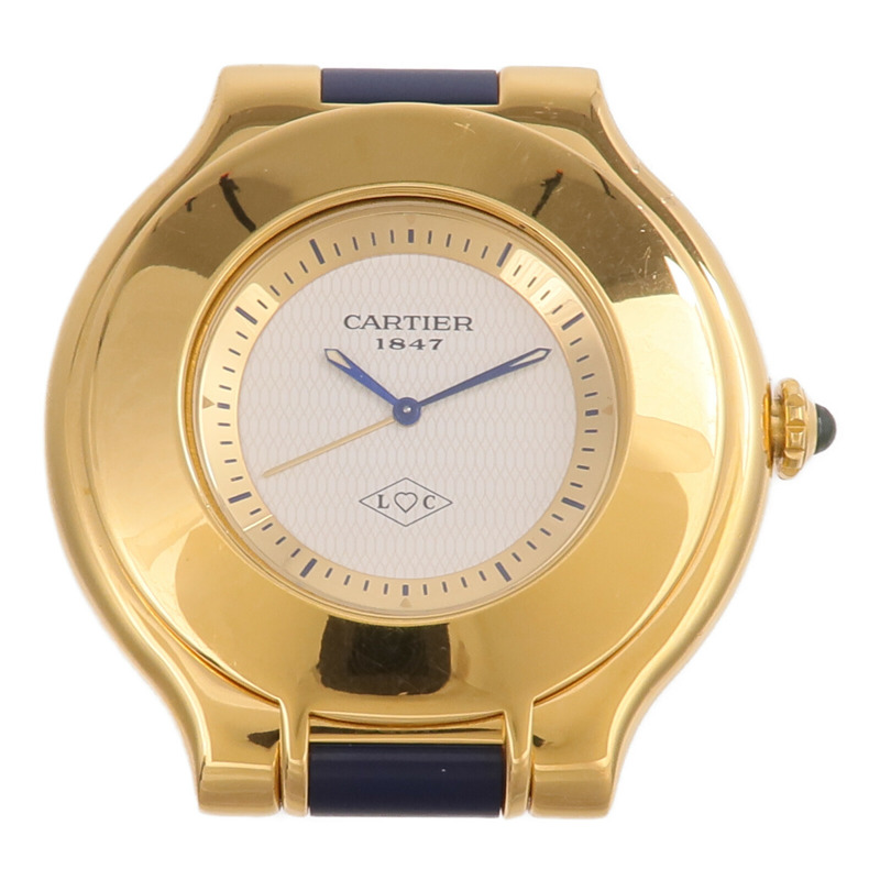 CARTIER Must De 21 Travel Alarm Clock 6604-4