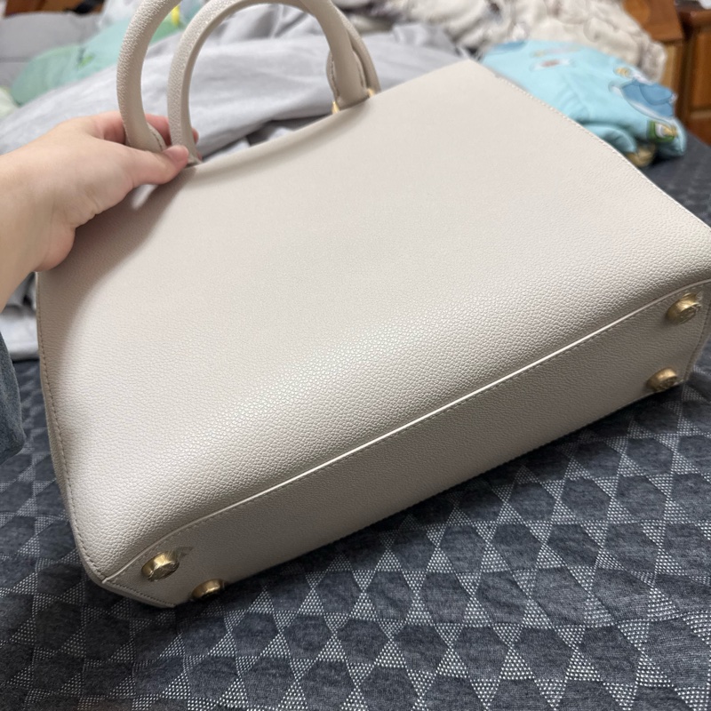 Mirabelle 吊牌托特包 - 象牙白-1