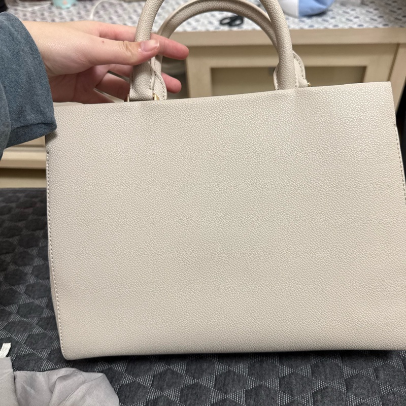 Mirabelle 吊牌托特包 - 象牙白-6