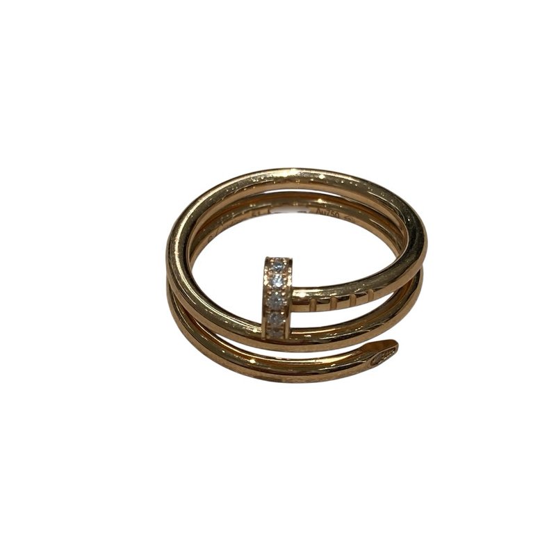 CARTIER 卡地亞 B4210851 Juste Un Clou Ring 釘子戒指 SIZE:51 18K 戒指 PG 鑲鑽-0