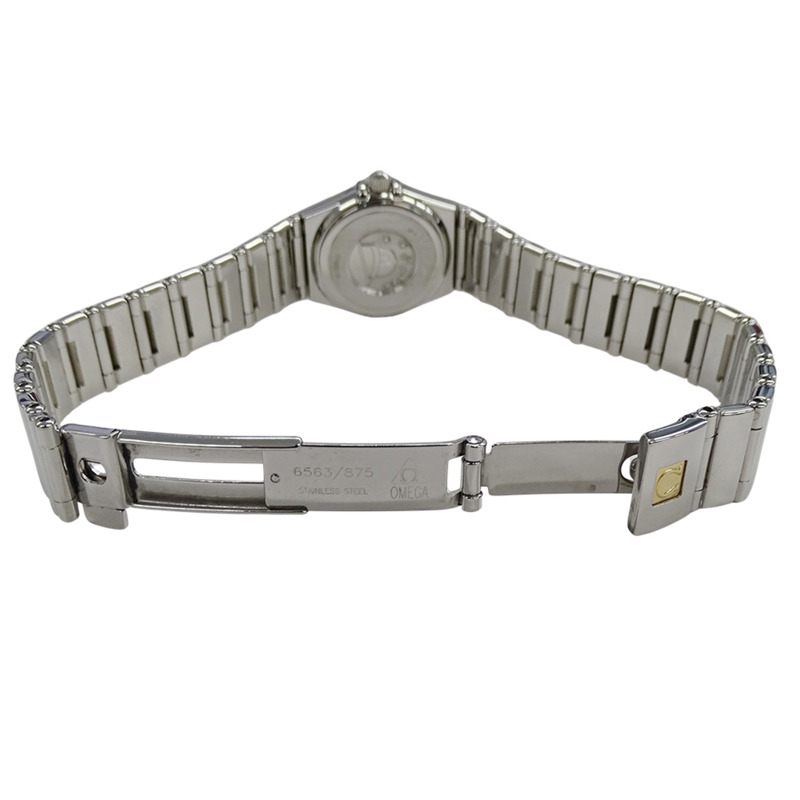 歐米茄星座系列迷你款 My Choice 1561.71 女士腕錶，貝殼石英機芯，不鏽鋼錶殼，銀色，拋光-3