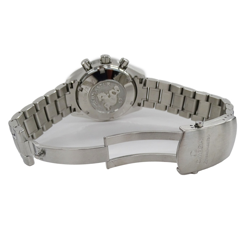 歐米茄超霸系列3210.50男士腕錶，自動機械，計時碼錶，日期顯示，不鏽鋼材質，銀色/黑色，拋光錶殼-3