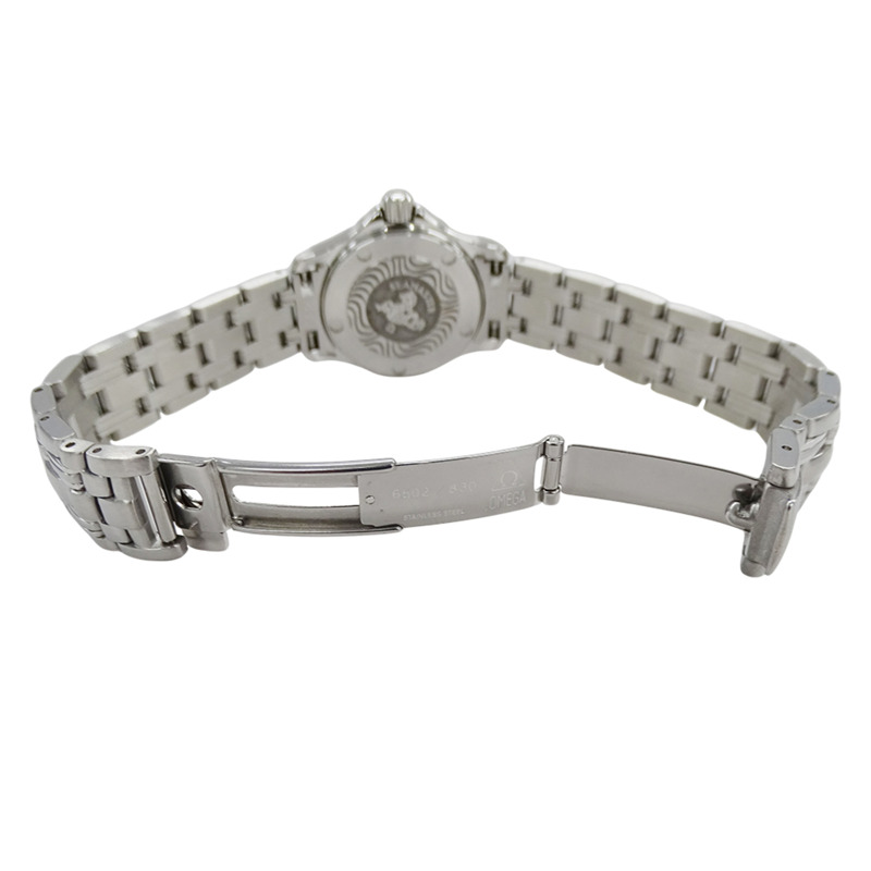 歐米茄海馬系列2571.31女錶，120公尺防水，日期顯示，石英機芯，QZ系列，不鏽鋼錶殼，銀色，拋光處理-3