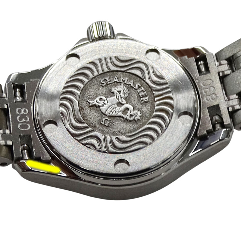 歐米茄海馬系列2571.31女錶，120公尺防水，日期顯示，石英機芯，QZ系列，不鏽鋼錶殼，銀色，拋光處理-7