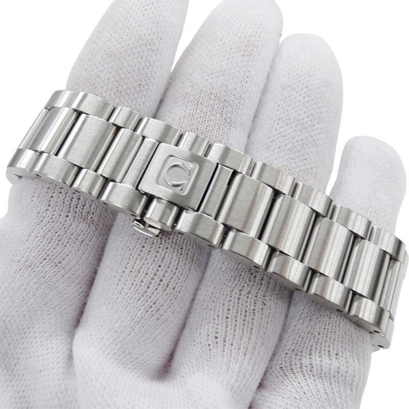 歐米茄海馬系列Aqua Terra 2517.50男士腕錶，日期顯示，石英機芯，QZ，不鏽鋼錶殼，銀色/黑色，拋光-5