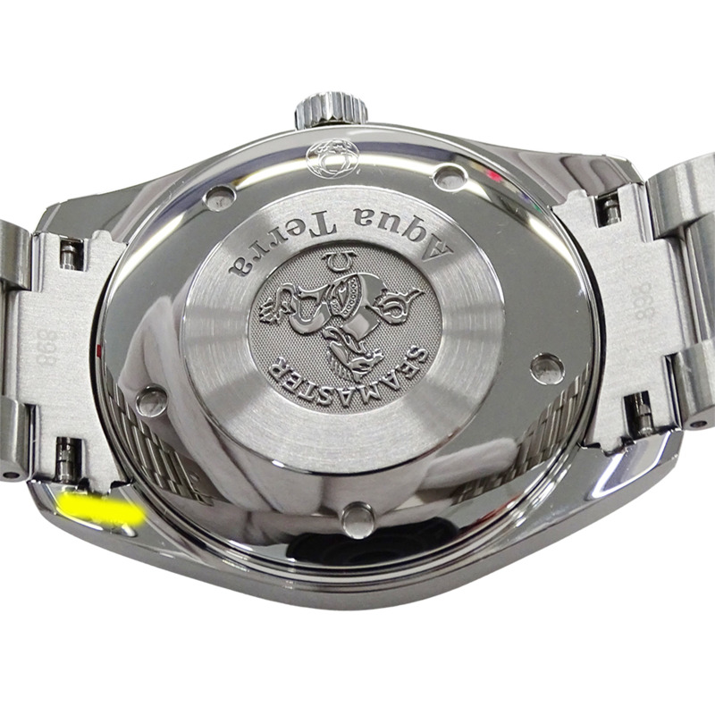 歐米茄海馬系列Aqua Terra 2517.50男士腕錶，日期顯示，石英機芯，QZ，不鏽鋼錶殼，銀色/黑色，拋光-6