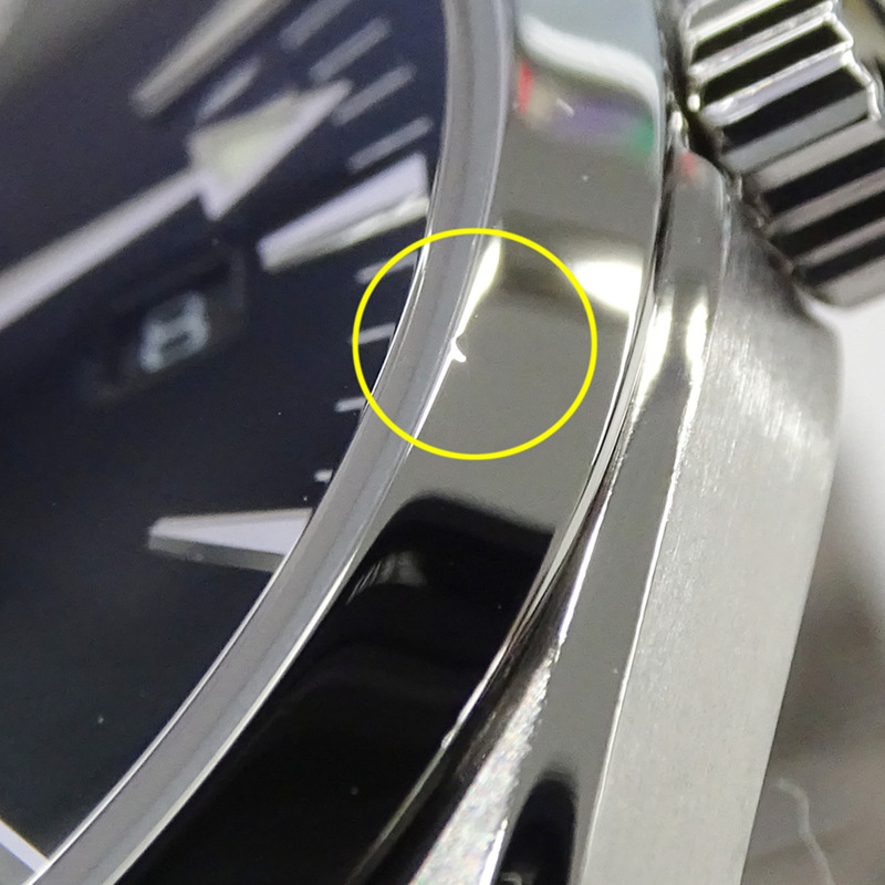 歐米茄海馬系列Aqua Terra 2517.50男士腕錶，日期顯示，石英機芯，QZ，不鏽鋼錶殼，銀色/黑色，拋光-10