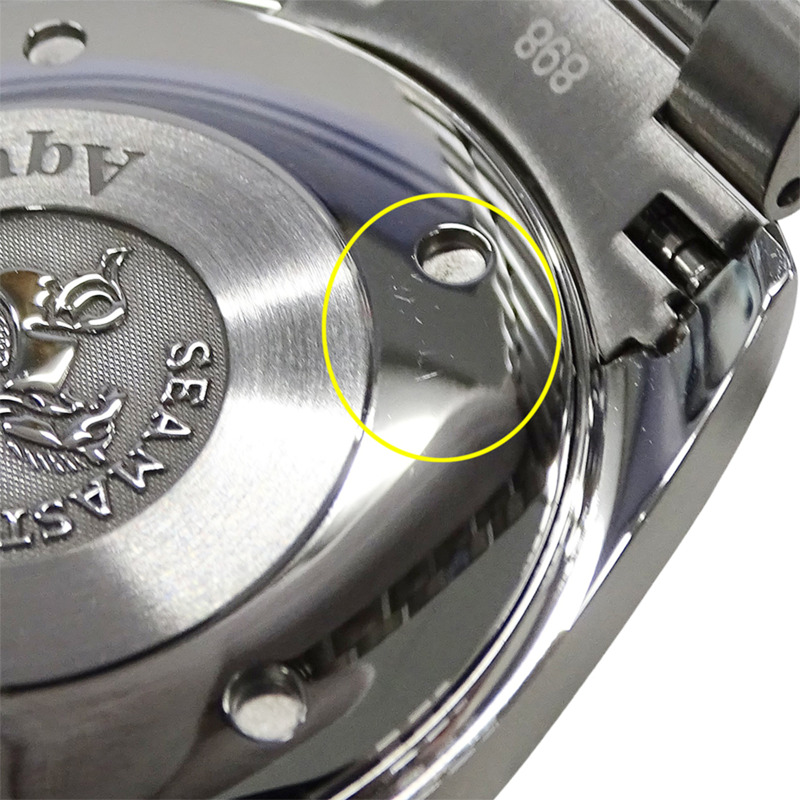 歐米茄海馬系列Aqua Terra 2517.50男士腕錶，日期顯示，石英機芯，QZ，不鏽鋼錶殼，銀色/黑色，拋光-11