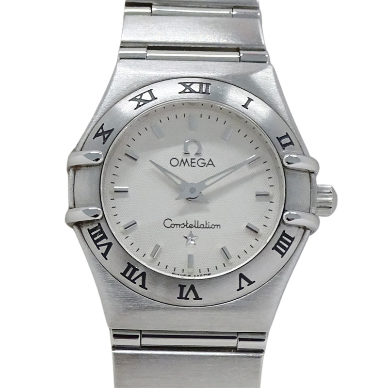 歐米茄星座系列迷你1562.30女款石英腕錶，不鏽鋼錶殼，拋光銀色-1