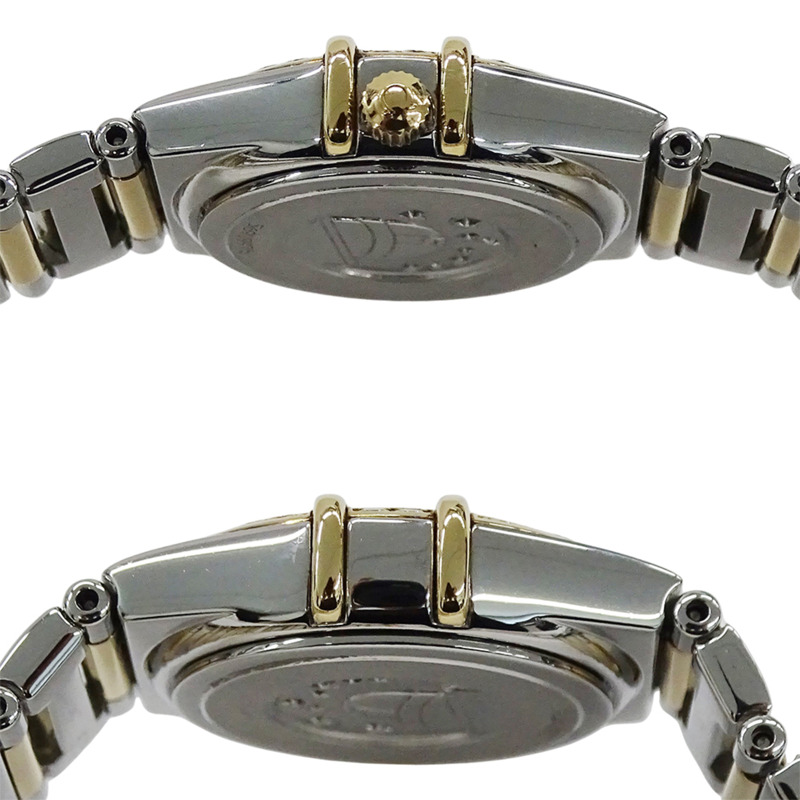 歐米茄星座系列迷你款 My Choice 1365.71 女士腕錶，貝殼鑽石英機芯，不鏽鋼、黃金和拋光黃-2