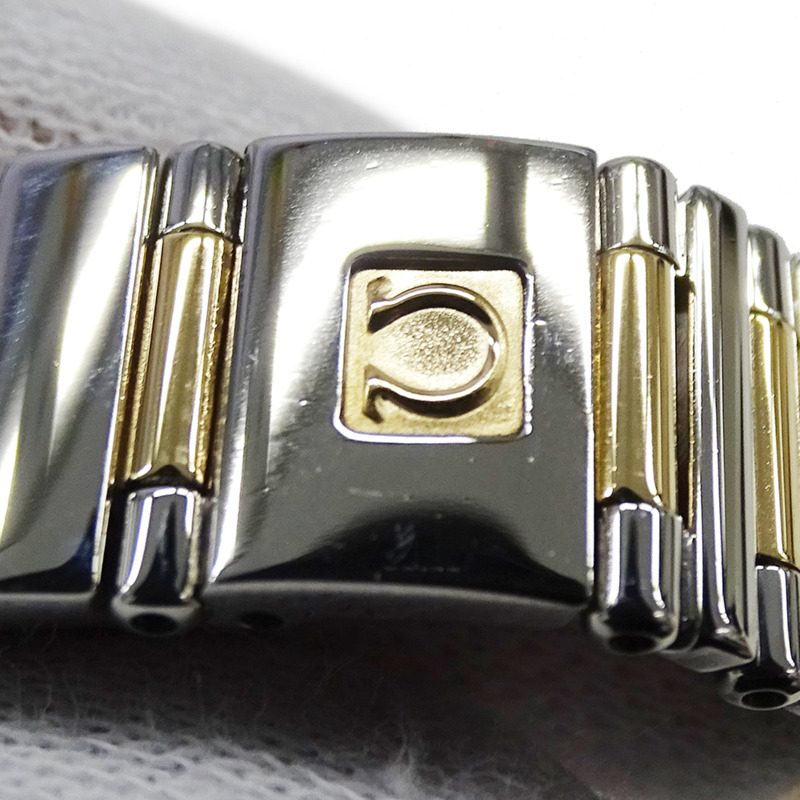 歐米茄星座系列迷你款 My Choice 1365.71 女士腕錶，貝殼鑽石英機芯，不鏽鋼、黃金和拋光黃-8