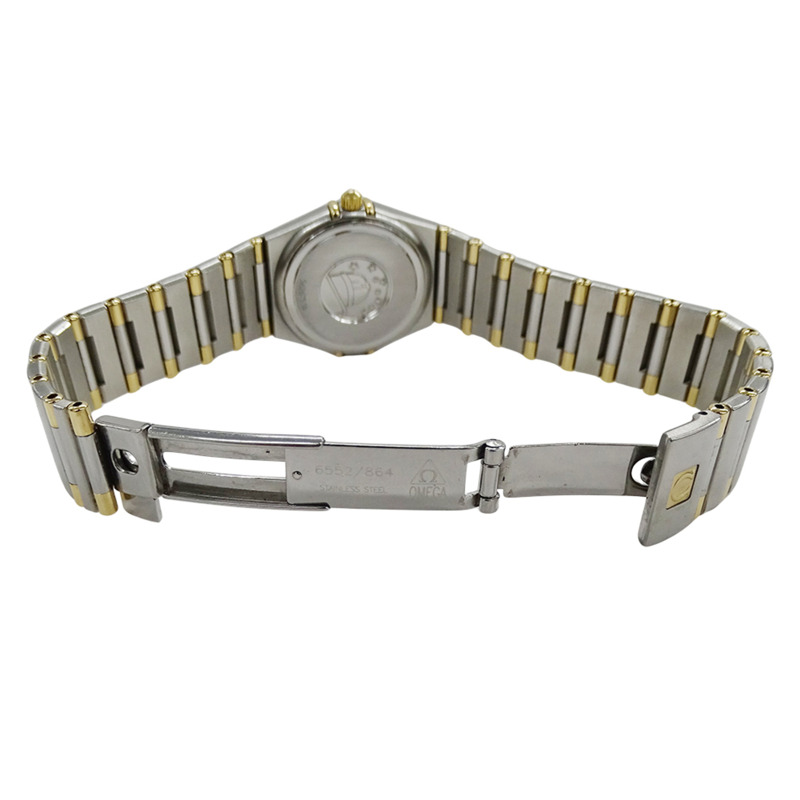 歐米茄星座系列 1372.30 女士石英腕錶，不鏽鋼、黃金和拋光黃-3