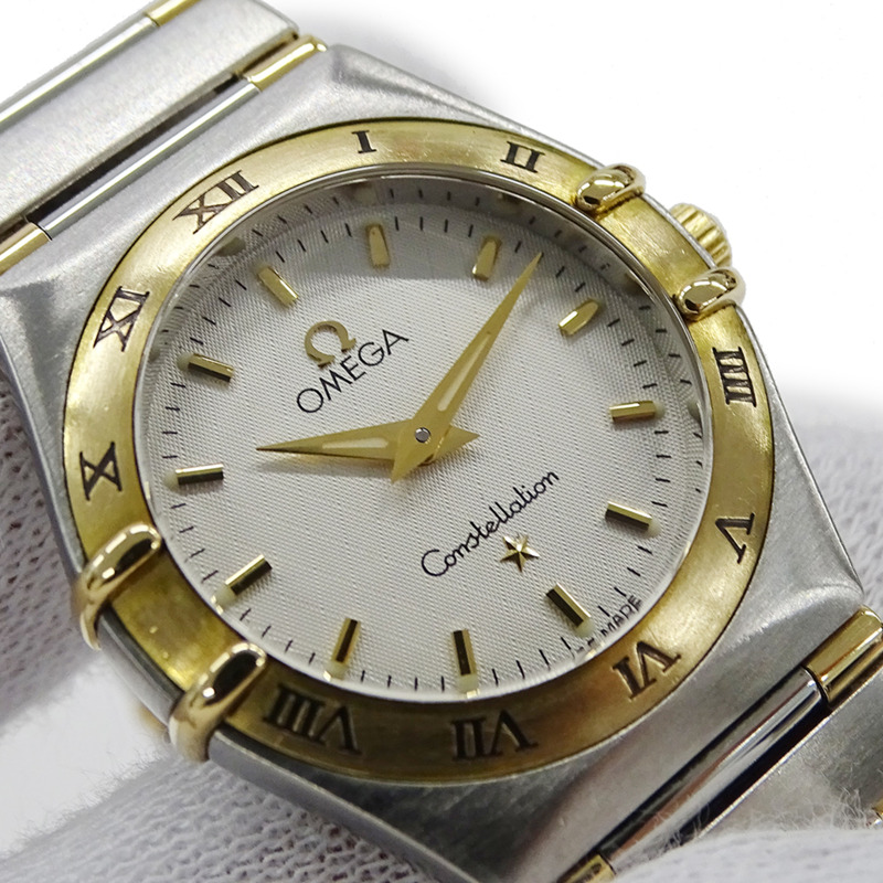 歐米茄星座系列 1372.30 女士石英腕錶，不鏽鋼、黃金和拋光黃-12