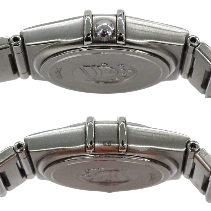 歐米茄星座系列 1572.30 女士石英腕錶，不鏽鋼材質，銀色，白色，拋光處理-2