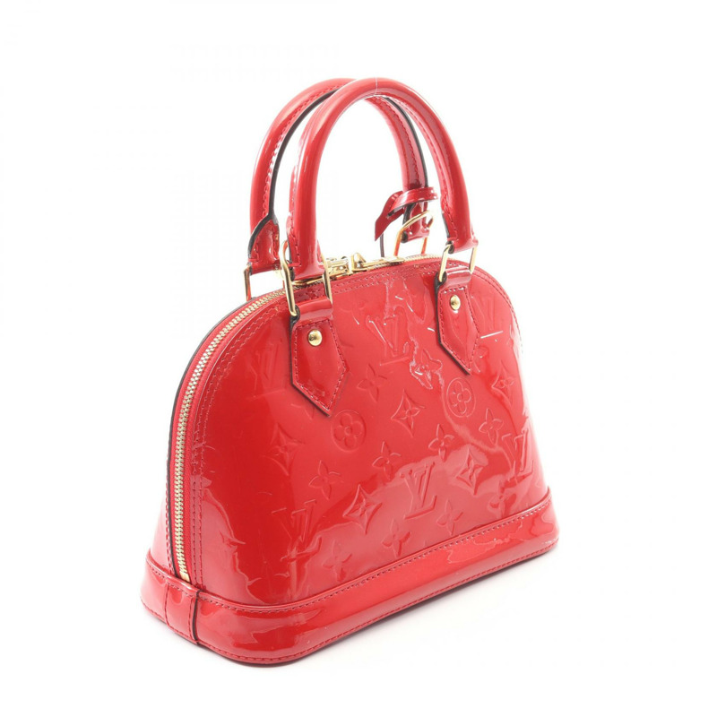 LOUIS VUITTON Alma BB 斜背包單肩手提包 M91606 Vernis Pomme Damour LV-1