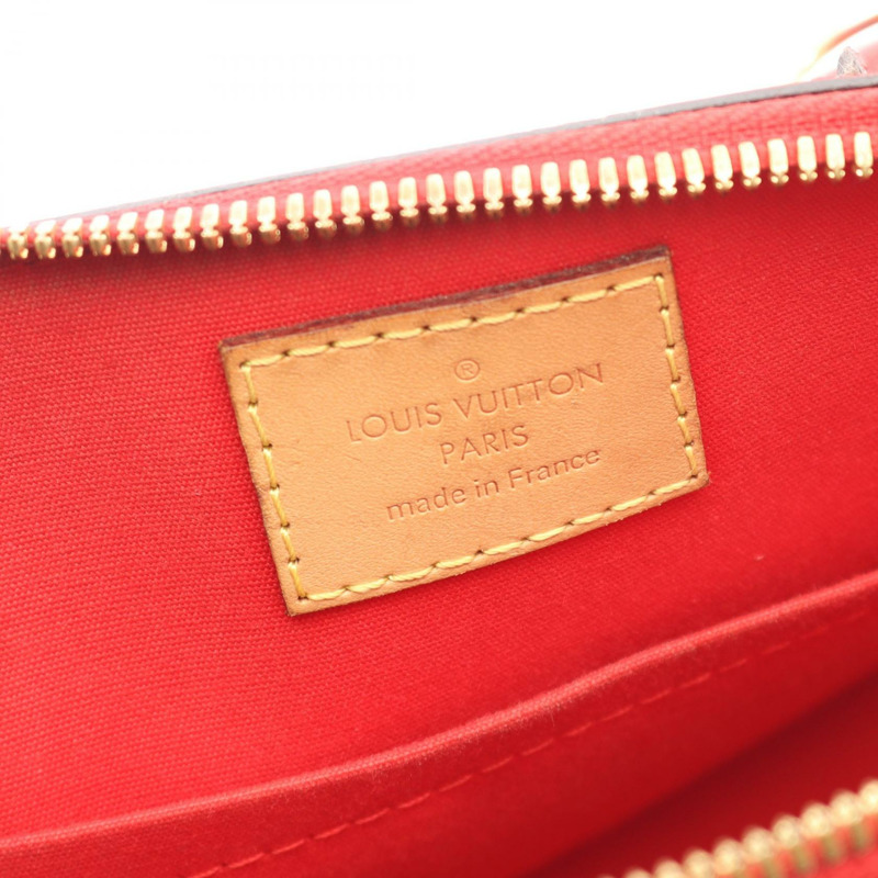 LOUIS VUITTON Alma BB 斜背包單肩手提包 M91606 Vernis Pomme Damour LV-3
