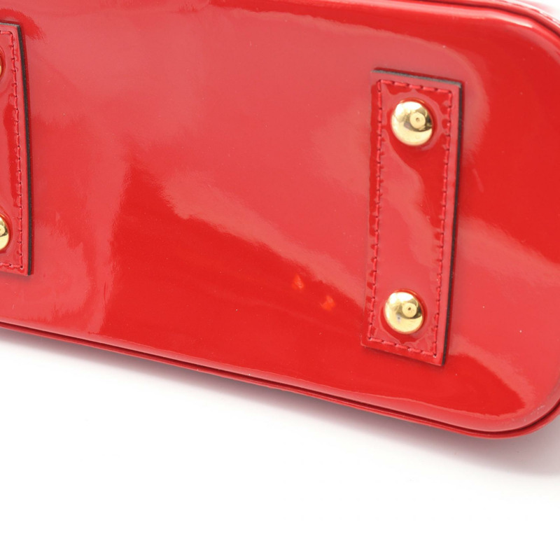 LOUIS VUITTON Alma BB 斜背包單肩手提包 M91606 Vernis Pomme Damour LV-6