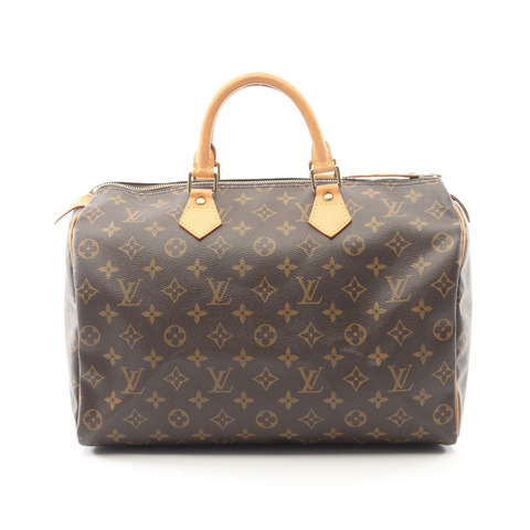 路易威登 Speedy 35 旅行手提包 M41524 Monogram 皮革 棕色 二手 女士