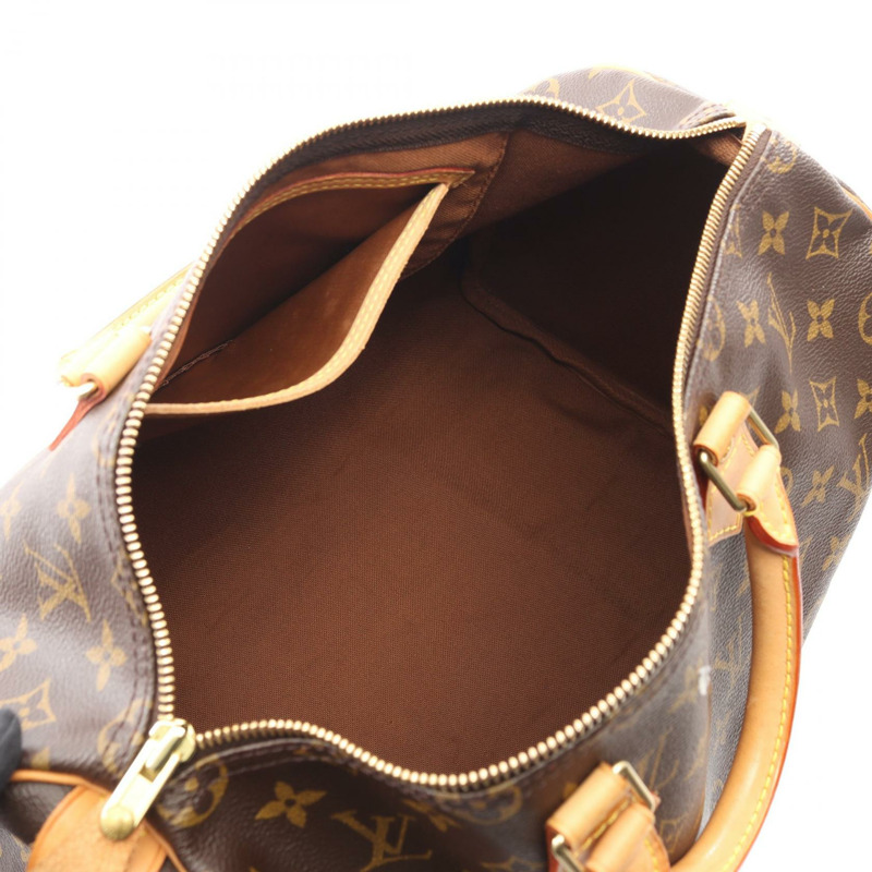 路易威登 Speedy 35 旅行手提包 M41524 Monogram 皮革 棕色 二手 女士-2