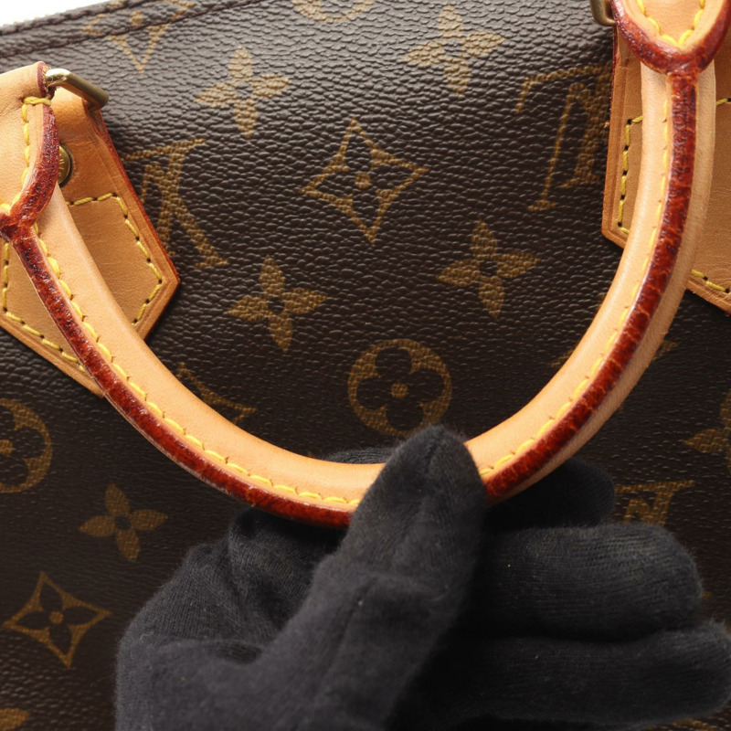 路易威登 Speedy 35 旅行手提包 M41524 Monogram 皮革 棕色 二手 女士-8