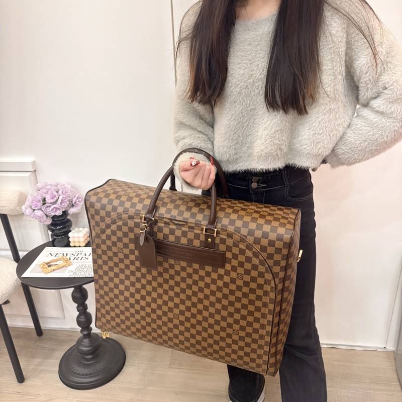 Louis Vuitton 棋盤格旅行包🧳 vintage 中古 二手 手提 大容量 斜挎-3