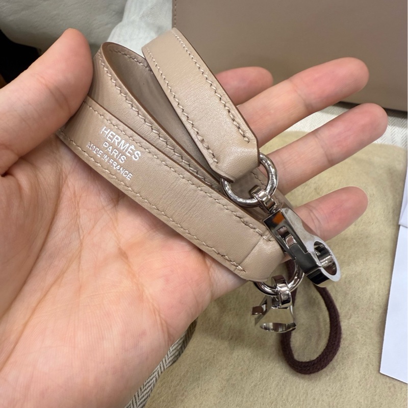 Hermes kelly28 菠萝扣 1f钻石灰 全套 t刻 闲置-2