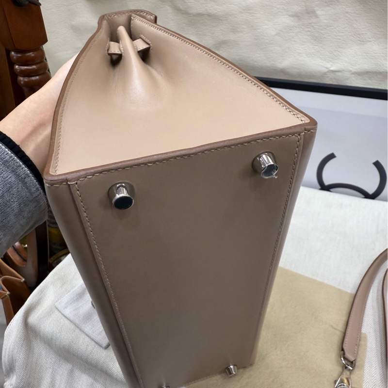 Hermes kelly28 菠萝扣 1f钻石灰 全套 t刻 闲置-16