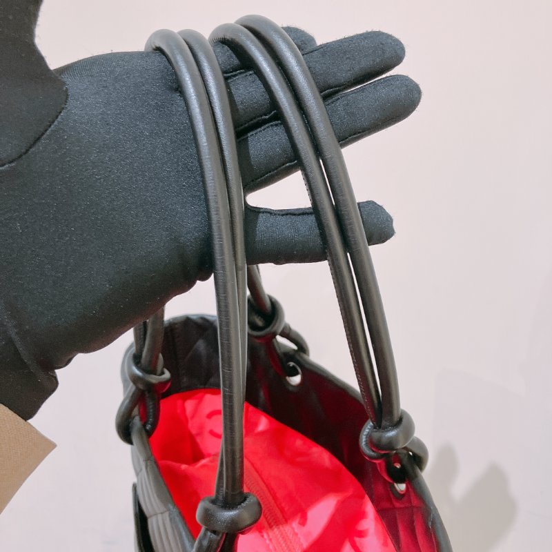 TK1949 香奈兒 復古 黑色內拼粉紅 Chanel Vintage Cambon Line Tote Bag Calfskin Black-24