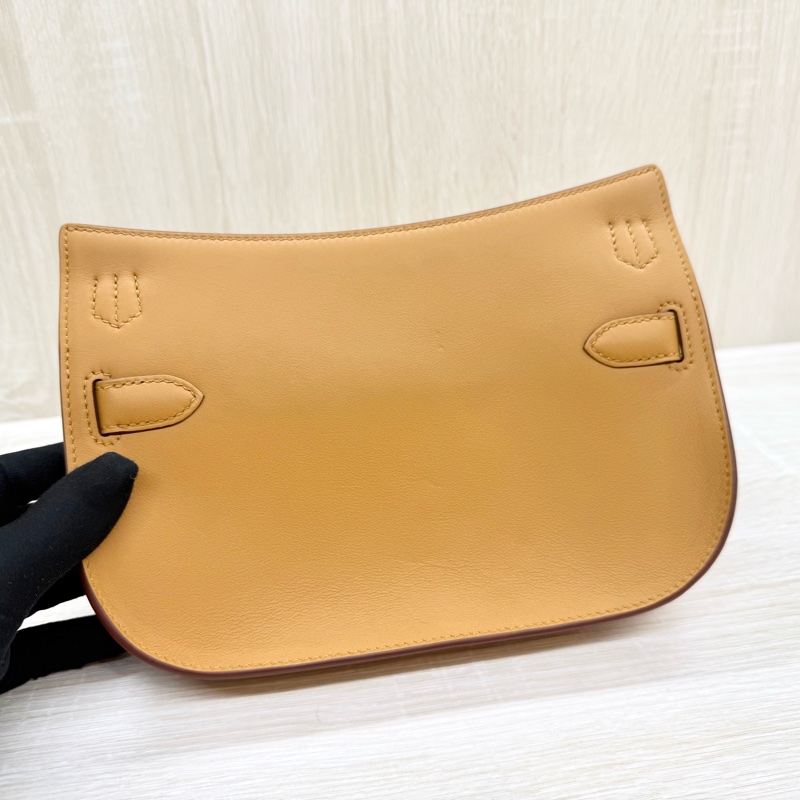 HERMES 2S芝麻色Swift皮銀釦MINI Jypsiere肩側背包H083982CKAV-3