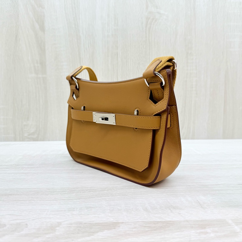 HERMES 2S芝麻色Swift皮銀釦MINI Jypsiere肩側背包H083982CKAV-4