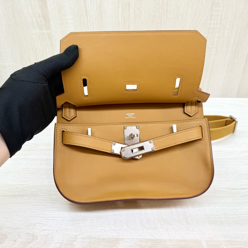 HERMES 2S芝麻色Swift皮銀釦MINI Jypsiere肩側背包H083982CKAV-8