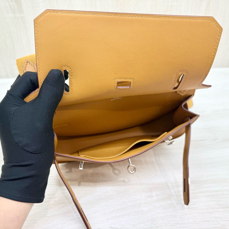 HERMES 2S芝麻色Swift皮銀釦MINI Jypsiere肩側背包H083982CKAV-9