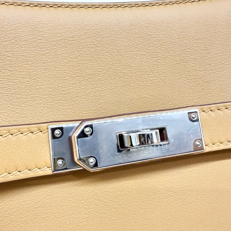 HERMES 2S芝麻色Swift皮銀釦MINI Jypsiere肩側背包H083982CKAV-10