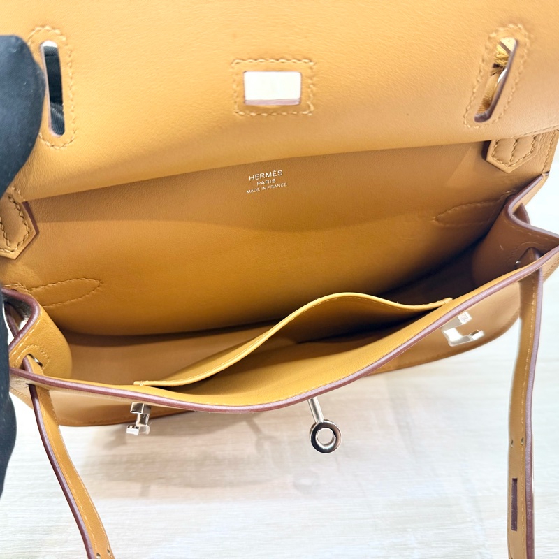 HERMES 2S芝麻色Swift皮銀釦MINI Jypsiere肩側背包H083982CKAV-12