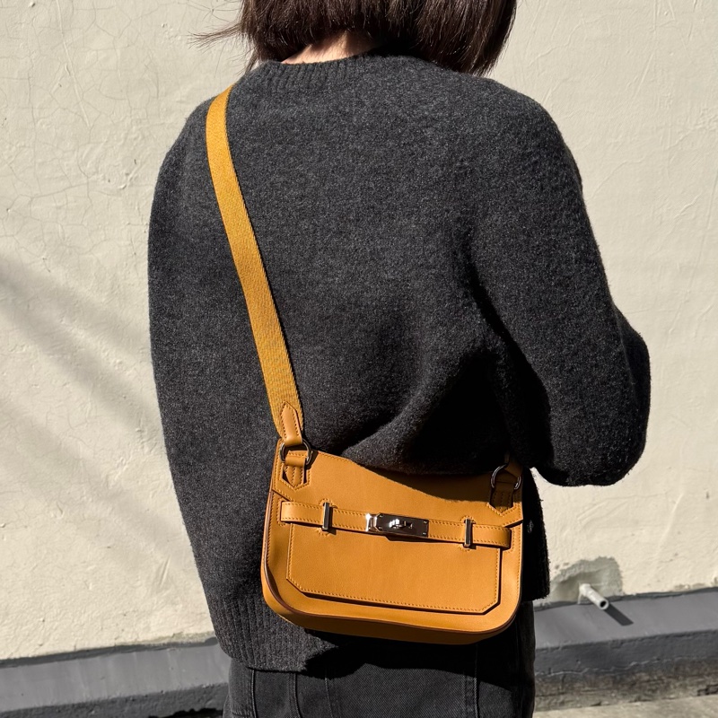 HERMES 2S芝麻色Swift皮銀釦MINI Jypsiere肩側背包H083982CKAV-16