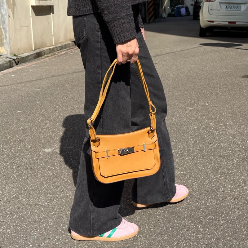 HERMES 2S芝麻色Swift皮銀釦MINI Jypsiere肩側背包H083982CKAV-19
