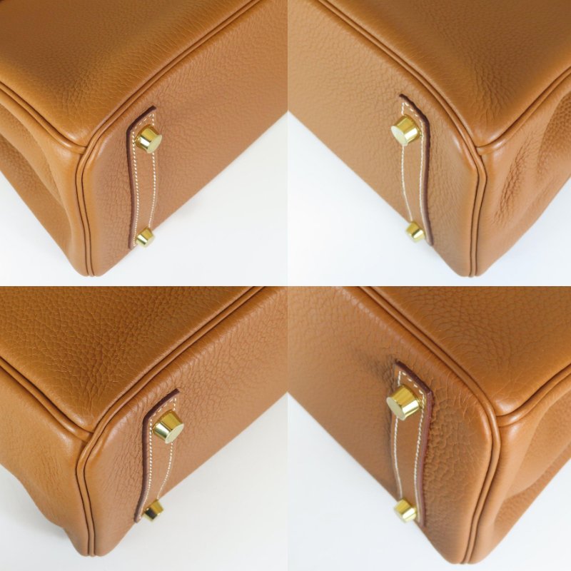 【巴黎站二手名牌專賣店】*現貨*HERMES 愛馬仕 真品*C刻37金棕色金釦BIRKIN 30柏金手提包-4