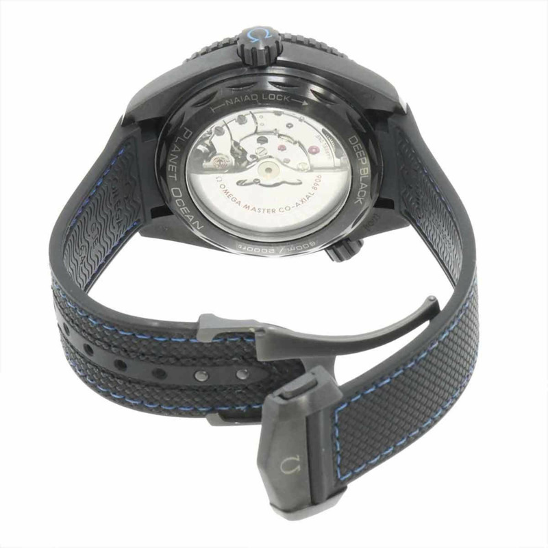 歐米茄海馬系列海洋宇宙600公尺同軸GMT深黑男士自動腕錶 215 92 46 22 01 002-4