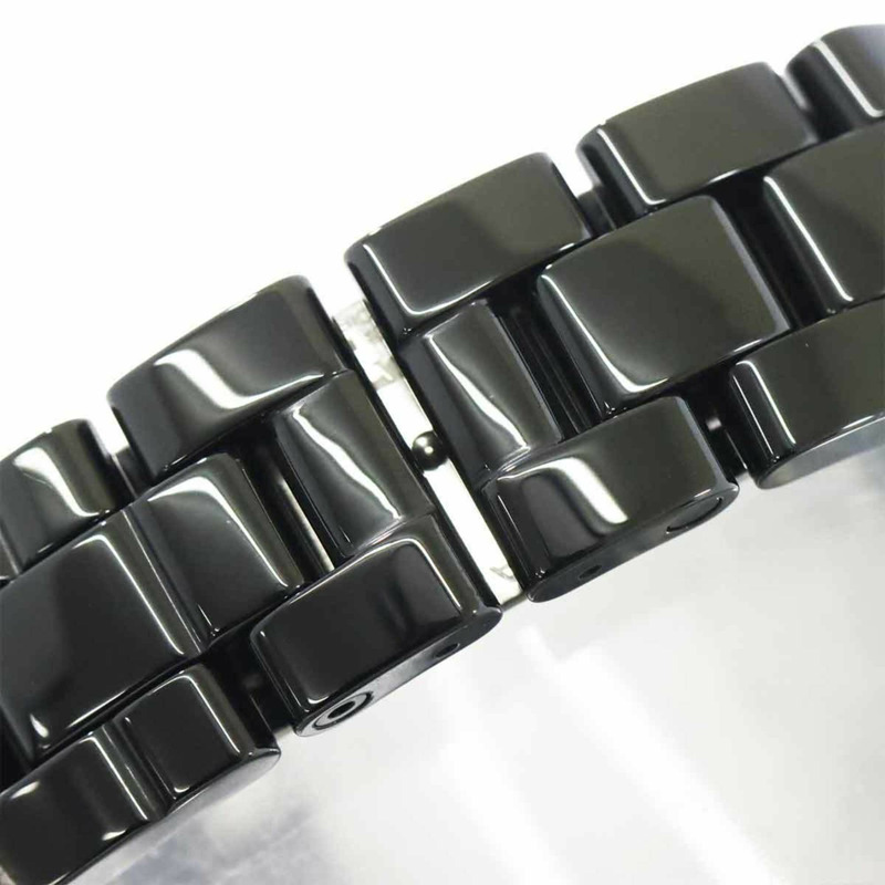 香奈兒 J12 33毫米 H1416 女士腕錶，黑色鑲鑽錶圈，日期顯示，陶瓷石英機芯-5