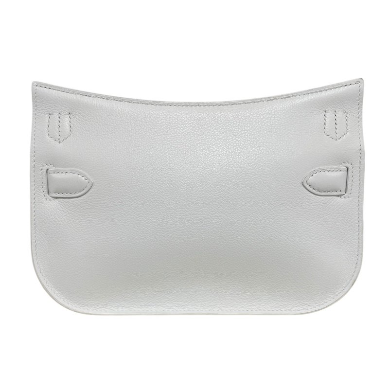 HERMES 愛馬仕 MINI JYPSIERE 迷你吉普賽 皮革 純白色 金釦-2