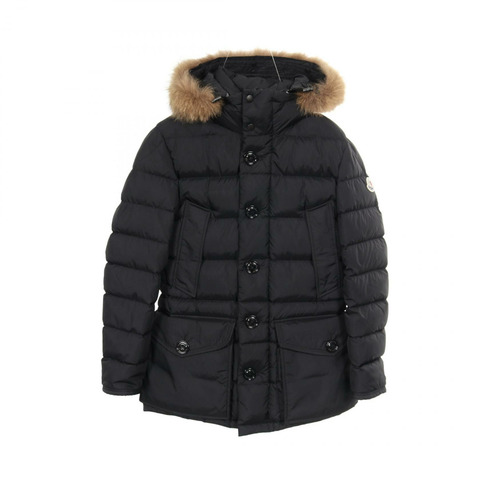 MONCLER CLUNY 男士黑色尼龍羽絨外套（二手）
