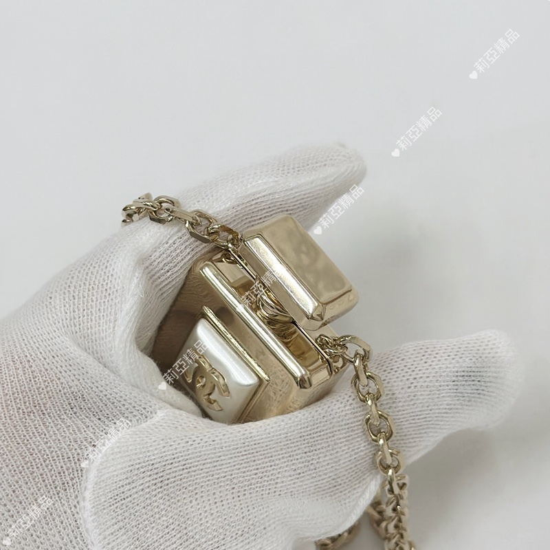 莉亞精品♡Chanel 香水瓶項鍊 #短 二手美品-4