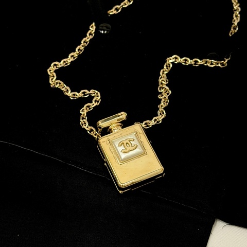 莉亞精品♡Chanel 香水瓶項鍊 #長 二手美品