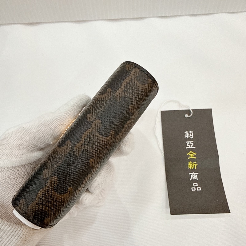 莉亞精品♡Celine 老花三折短夾 全新-3